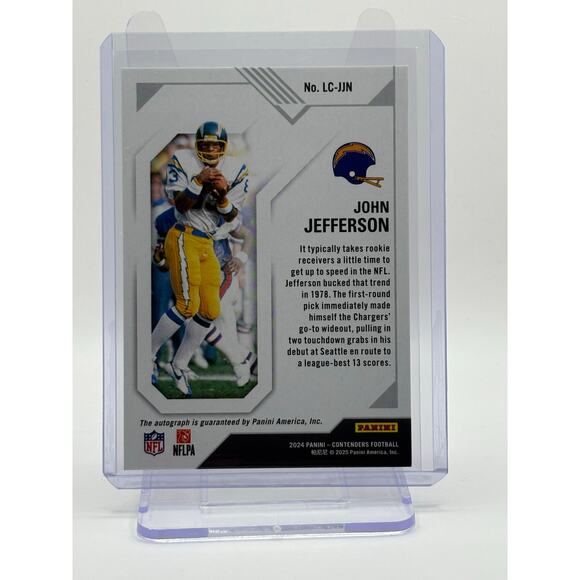 2024 Panini Contenders John Jefferson Legendary Auto 39/99 SP San Diego Chargers - Picture 2 of 2